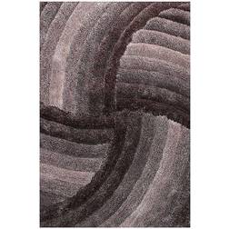 Freemans Modern 3D Carved Mumbai Soft Fluffy Shaggy Grey