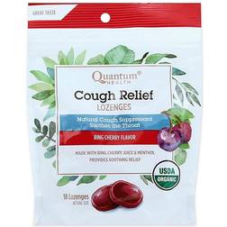 Quantum Health Therazinc 18-Count Cough Relief Organic Bing Cherry Bagged Lozenges