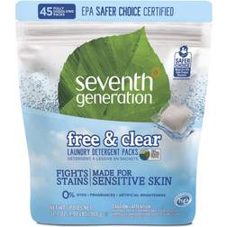 Seventh Generation Free & Clear Laundry Detergent 45-pack