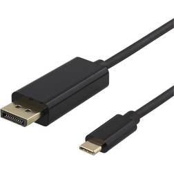 Deltaco USB C-DisplayPort 1.2 1m