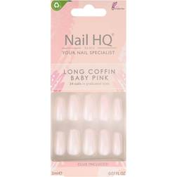 Nail HQ Long Coffin Baby Pink Pieces