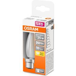 Osram LED-Kerzenlampe B22d 2,5W 2.700K matt