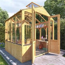 BillyOh Wooden Clear Greenhouse with Opening Roof Vent