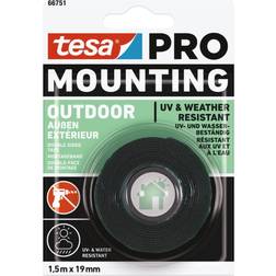 TESA Mounting PRO Outdoor 66751-00000-00 Nastro Per Fissaggio Trasparente (L x L) 1.5 m x 19 mm 1 pz