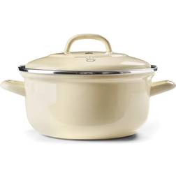 BK Cookware 3.5-Qt. Dutch Oven Cream med lock