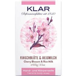 Klar Seifen Soaps Skin Soaps Hand and Body Soap Cherry Blossom & Rice Milk 100g