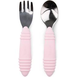 Bumkins Spoon & Fork Pink 1 Set