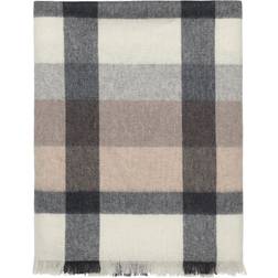 Elvang Intersection plaid, camel Tæppe Grå, Beige, Hvid (170x130cm)
