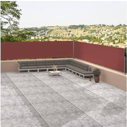 vidaXL Auvent Latéral Rétractable Pare-brise de Balcon 117x1200 cm Marron