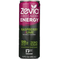 Zevia Zevia Energy RTD Raspberry Lime 12