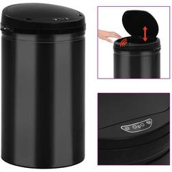 vidaXL Automatic Sensor Dustbin 40 L Carbon Steel