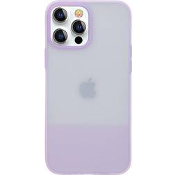 Kingxbar Plain Series case cover for iPhone 13 Pro silicone case purple