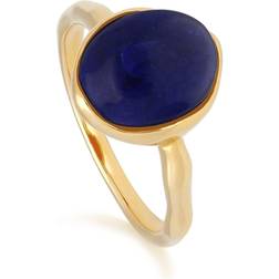 Gemondo Irregular B Lazuli Ring - Gold/Blue