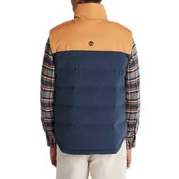 Timberland Dwr Welch Mountain Puffer Vest Mens Body Warmer Wheat Boot-dark Sapphire