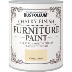 Rust-Oleum Clotted Cream Chalky Wood Paint 0.75L