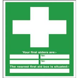 Safety Sign First Aid 600x450mm PVC E91AR SR71231