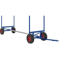 Konga Mekaniska mek Professional long goods truck, max. load 800 kg, with drawbar, electrolytically zinc plated