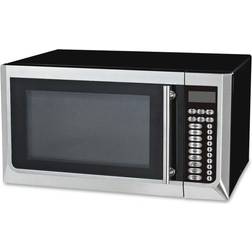 1.6 Cubic Foot Countertop Microwave Silver, Black