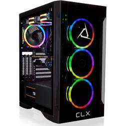 CLX SET VR Gaming Desktop, R5 7600X,16GB, 500GB SSD+4TB HDD, RTX 3070,W11H,Black