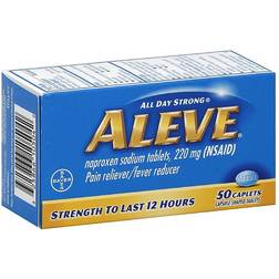 Aleve 50-Count Pain Reliever Fever Reducer Caplets Ct