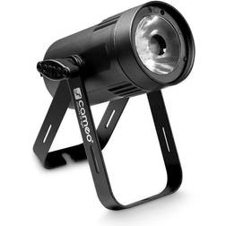 Cameo Compact Spot Light with 15W warm white LED in black housing Q-Spot 15 W