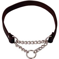 Dogman Läderhalsband Lina kedja