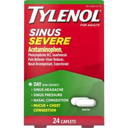 Tylenol Severe Daytime 24-Count Sinus Congestion Relief