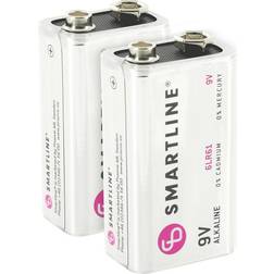 SmartLine Smartline 9V batteri 2-pack