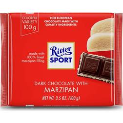 Ritter Sport Dark Chocolate with Marzipan 3.5 100g