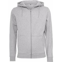 Build Your Brand Herren Kapuzenpullover Mit Reißverschluss - Olivgrün