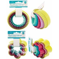 The Home Fusion Company 2 Sets of Cookie Cutters Flower Cookie Cutter