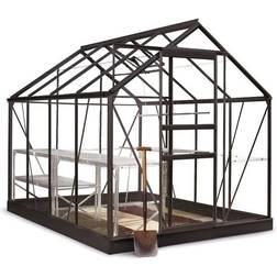 Halls Greenhouses Popular 86 5,0m² drivhus Aluminium Glas, Sikkerhedsglas