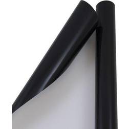 Jam Paper Glossy Black All Occasion Gift Wrap 25 sq ft