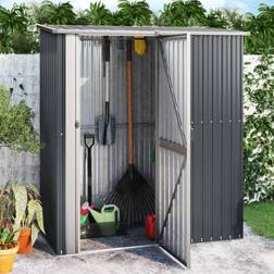 vidaXL Tuinschuur 180,5 x 97 x 209,5 cm Gegalvaniseerd Staal Antraciet