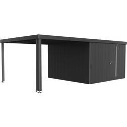 Biohort Sidotak trädgårdsskjul Neo 4A/4B/4C/4D metallic (Gebäudefläche )