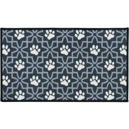 JVL Machine Washable Pet Mat 40 70cm, Lattice Paws