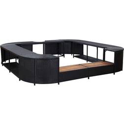 vidaXL Square Spa Surround 268x268cm