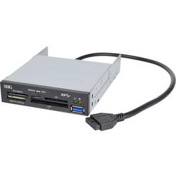 SIIG JU-MR0A11-S1 USB 3.0 Internal Bay Multi Card Reader Panel