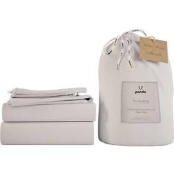 Panda Panda London Pure White Bamboo Duvet Cover Blue, White