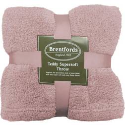 Brentfords Teddy Fleece Manta Marrón, Plata, Blanco, Gris, Negro, Rosa, Azul, Amarillo, Beige (200x150cm)