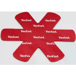 Tefal Set de 4 Protecteurs De Poêle 38x36x1 cm Rouge Couvercle