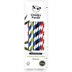 The Cheeky Panda Multicoloured Bamboo Paper Straws