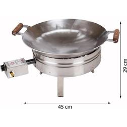 GrillSymbol Wokset PRO-450 Inox wokpanna