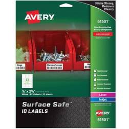 Avery AVE61501 0.87 in. Surface Safe ID Labels