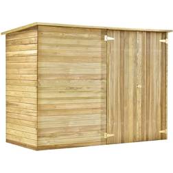 vidaXL Kuma Hand Crafted Natural Garden Shed Impregnated Pinewood