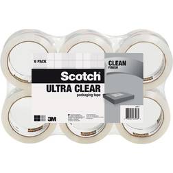 3M Scotch Ultra Clear Mailing Packaging Tape, 1.88