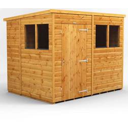 power 8x6, Single Pent Wooden Garden Shed (Building Area 4.8 m²)