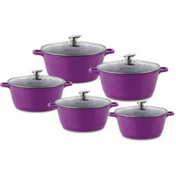 Sq Professional Nea Viola Purple Cookware Set with lid 5 Parts