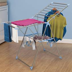 Household Essentials Gullwing Clothes Drying Rack Silver