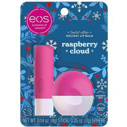 EOS 2-Pack Raspberry Cloud Lip Balms Blue 2 Pack